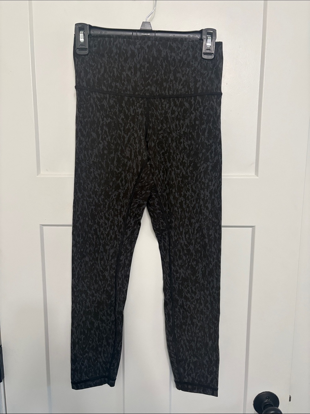 Lululemon High-Waist Black Patterned Leggings